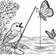 Free Coloring Page – Bird Catching Butterflies with a Fishing Pole (Ages 5–8)  Coloring.kids