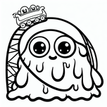 Free Coloring Page – Goo Monster on a Rollercoaster Ride (Ages 3–5)  Coloring.kids