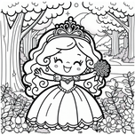 Princesses Coloring Book #1 – Printable Coloring Book for Ages 3–5 | Coloring.kids