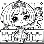 Princesses Coloring Book #1 – Printable Coloring Book for Ages 3–5 | Coloring.kids