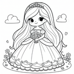 Princesses Coloring Book #1 – Printable Coloring Book for Ages 3–5 | Coloring.kids