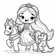 Princesses Coloring Book #1 – Printable Coloring Book for Ages 3–5 | Coloring.kids