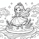 Princesses Coloring Book #2 – Printable Coloring Fun for Ages 3–5 | Coloring.kids