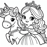 Princesses Coloring Book #2 – Printable Coloring Fun for Ages 3–5 | Coloring.kids