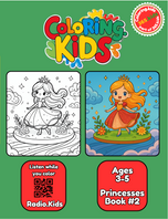 Princesses Coloring Book #2 – Printable Coloring Fun for Ages 3–5 | Coloring.kids