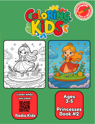 Princesses Coloring Book #2 – Printable Coloring Fun for Ages 3–5 | Coloring.kids