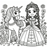 Princesses Coloring Book #3 – Printable Coloring Book for Ages 3–5 | Coloring.kids
