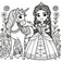 Princesses Coloring Book #3 – Printable Coloring Book for Ages 3–5 | Coloring.kids