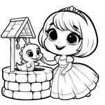 Princesses Coloring Book #3 – Printable Coloring Book for Ages 3–5 | Coloring.kids