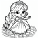 Princesses Coloring Book #3 – Printable Coloring Book for Ages 3–5 | Coloring.kids