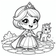 Princesses Coloring Book #3 – Printable Coloring Book for Ages 3–5 | Coloring.kids