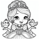 Princesses Coloring Book #3 – Printable Coloring Book for Ages 3–5 | Coloring.kids