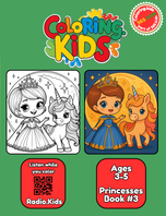 Princesses Coloring Book #3 – Printable Coloring Book for Ages 3–5 | Coloring.kids