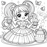 Princesses Coloring Book #4 – Printable Coloring Book for Ages 3–5 | Coloring.kids