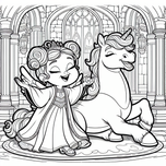 Princesses Coloring Book #4 – Printable Coloring Book for Ages 3–5 | Coloring.kids