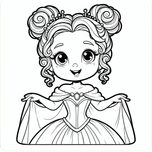 Princesses Coloring Book #4 – Printable Coloring Book for Ages 3–5 | Coloring.kids