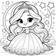 Princesses Coloring Book #4 – Printable Coloring Book for Ages 3–5 | Coloring.kids