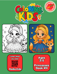 Princesses Coloring Book #4 – Printable Coloring Book for Ages 3–5 | Coloring.kids