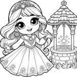Princesses Coloring Book #5 – Printable Coloring Book for Ages 3–5 | Coloring.kids