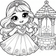 Princesses Coloring Book #5 – Printable Coloring Book for Ages 3–5 | Coloring.kids