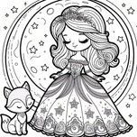 Princesses Coloring Book #5 – Printable Coloring Book for Ages 3–5 | Coloring.kids