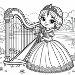 Princesses Coloring Book #5 – Printable Coloring Book for Ages 3–5 | Coloring.kids