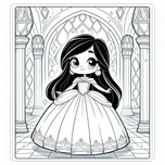Princesses Coloring Book #6 – Printable Coloring Book for Ages 3–5 | Coloring.kids